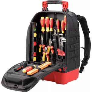 Sac à dos d'outils pour électricien 27 pièces - WIHA - 45528