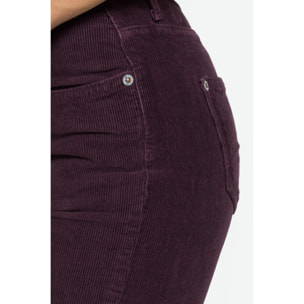 PANTALONE 5 TASCHE MOD. 752 IN VELLUTO STRETCH