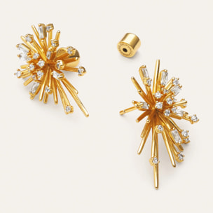 Pendientes Nit del Foc Baño Oro