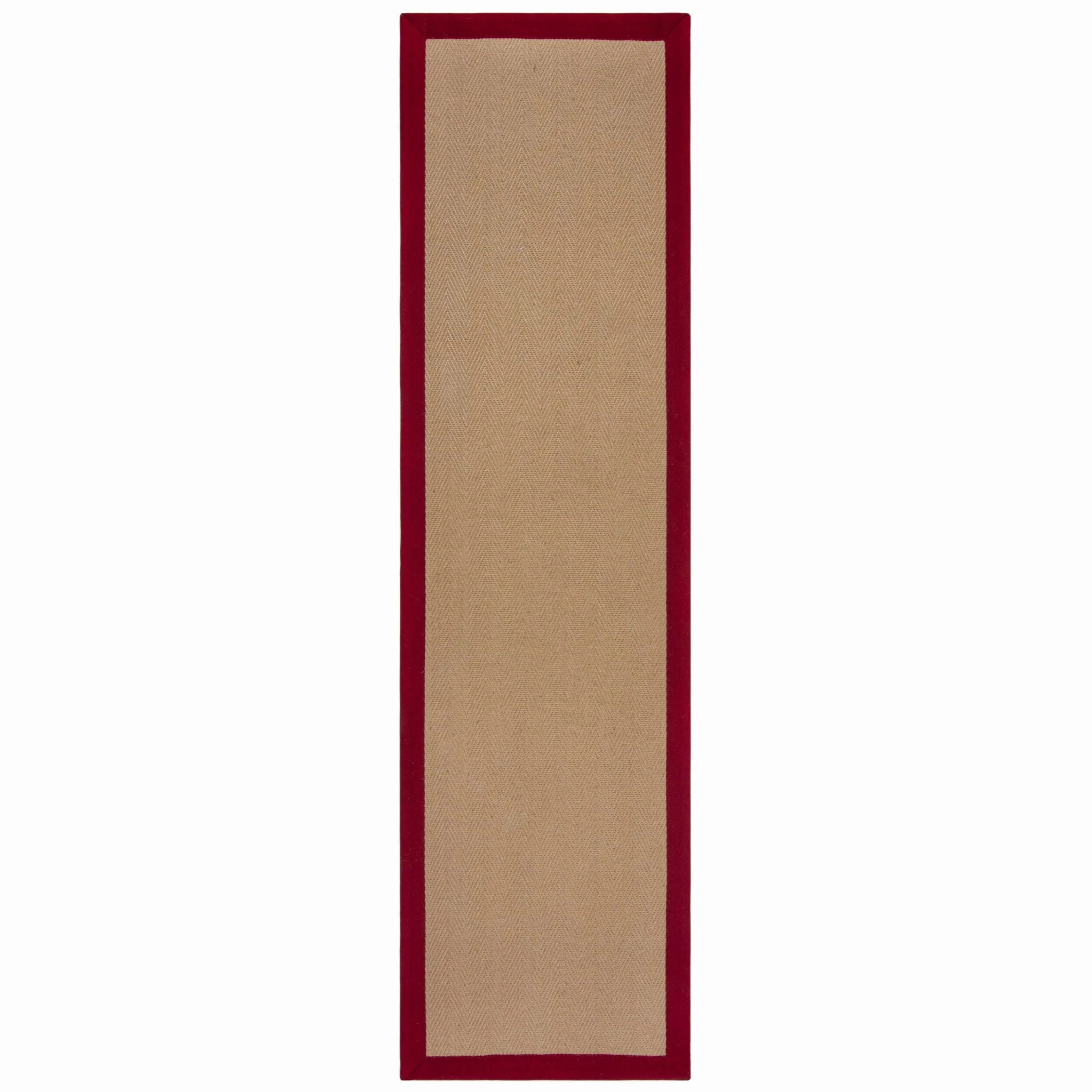 Tapis en jute antiderapant de couloir KIRA