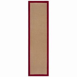 Tapis en jute antiderapant de couloir KIRA