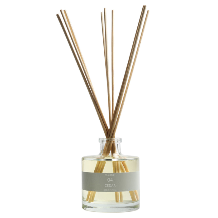 Difusor mikado de 200ml aroma cedro scalpers