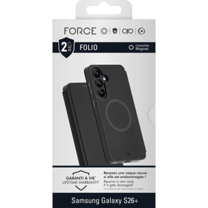 Coque FORCE CASE étui Magnet S26+ noir