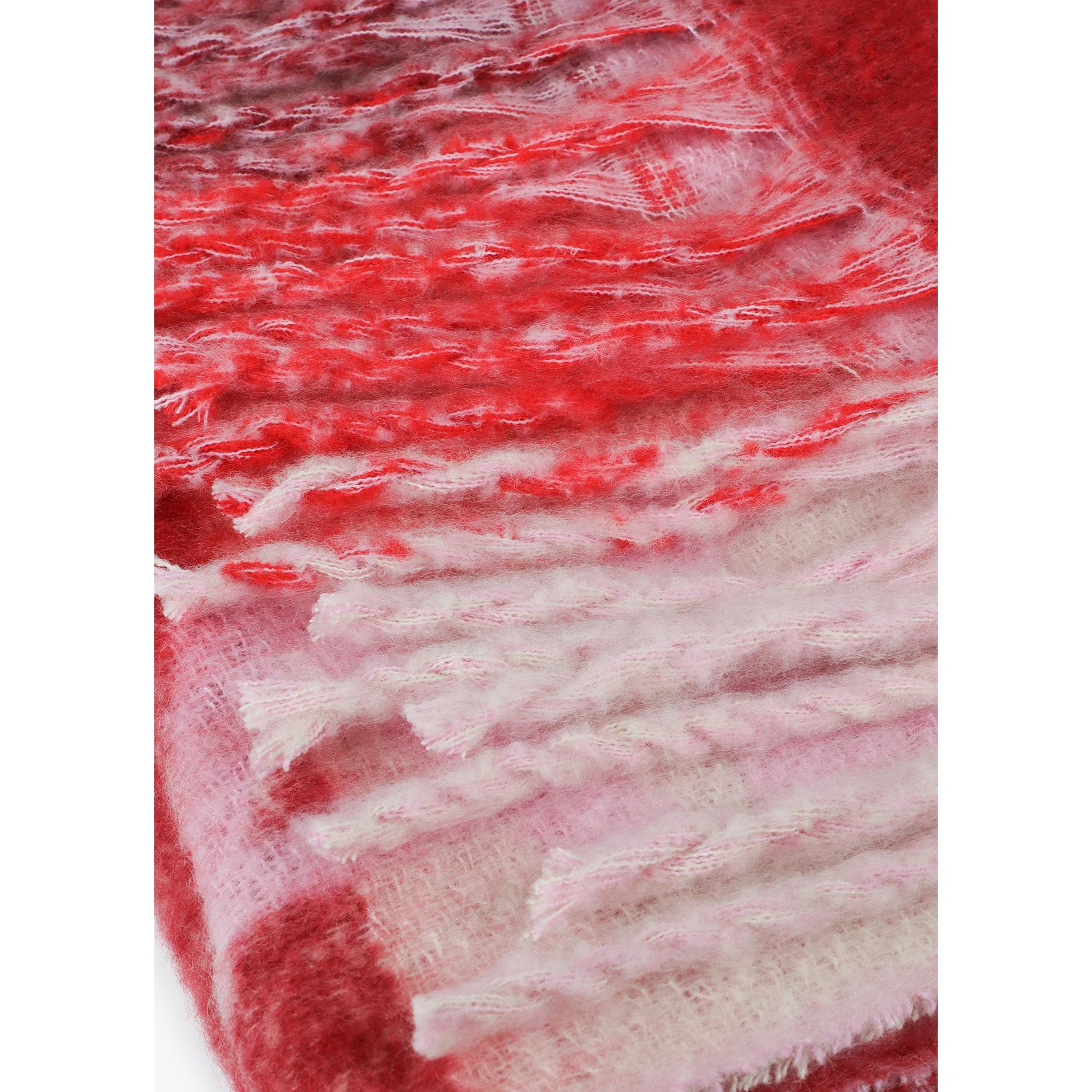 Sciarpa a Quadri con Grande Logo