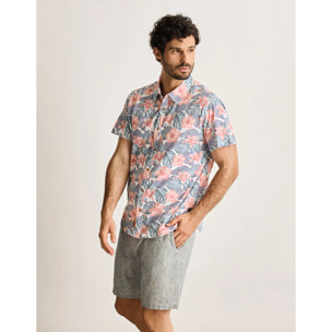 Camisa Manga Corta Azul - Thorned