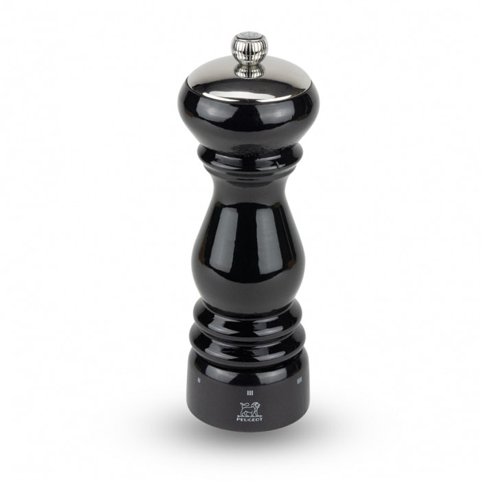 Moulin à poivre manuel en bois laqué noir, u'Select, 18 cm - 7' Paris Icône