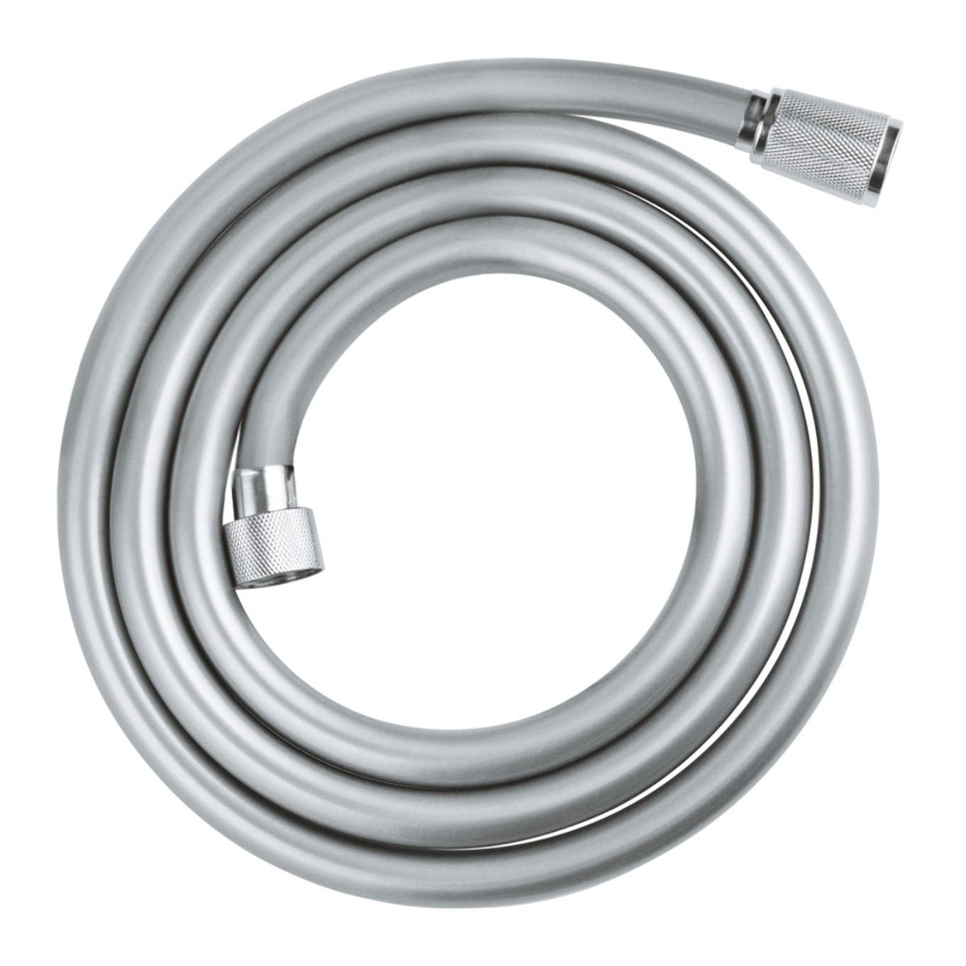 Flexible de douche 1,75m chromé, anti-pliures, surface lisse