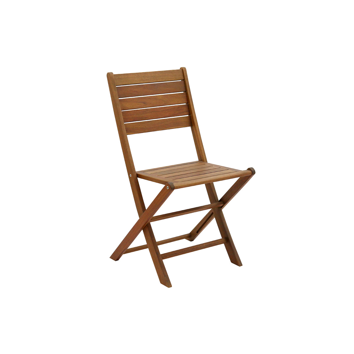 Chaises de jardin pliantes en bois massif (lot de 2) CANOPEE