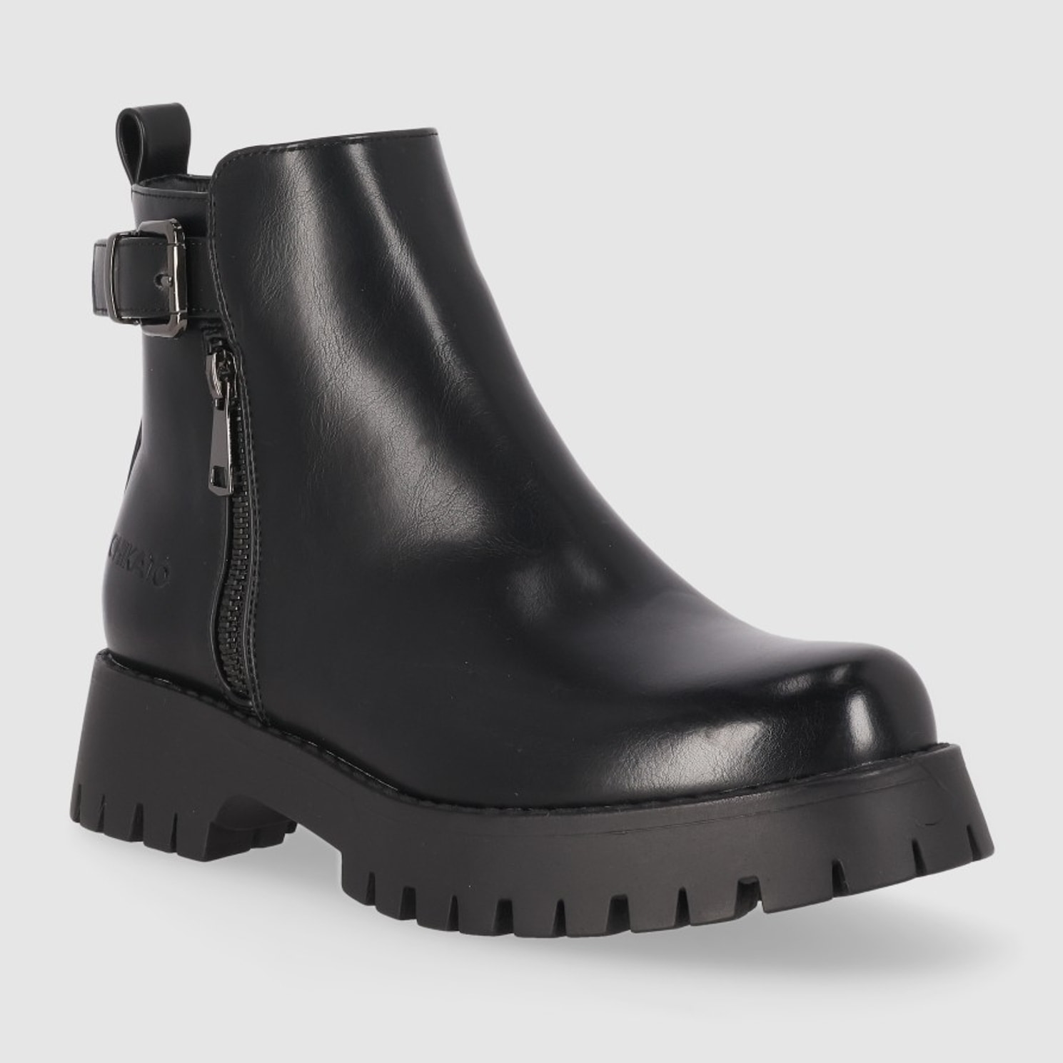 Botines - Negro - Tacón: Bajo