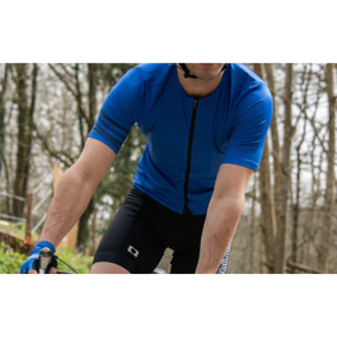 MAILLOT DE CICLISMO MANGA CORTA PARA HOMBRE BLUEBALL EN AZUL CON LOGO NEGRO