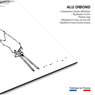 Tableau ours landais Tableau alu Dibond