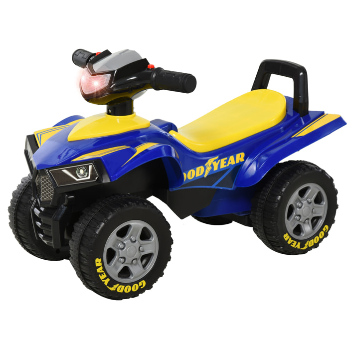 Quad Cuatrimoto para Niños con Luces Sonidos Bocina Azul