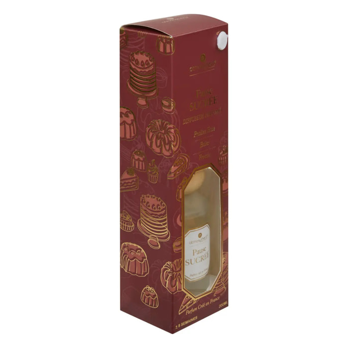 Diffuseur de parfum Elisa 200ml verre Pause Sucrée