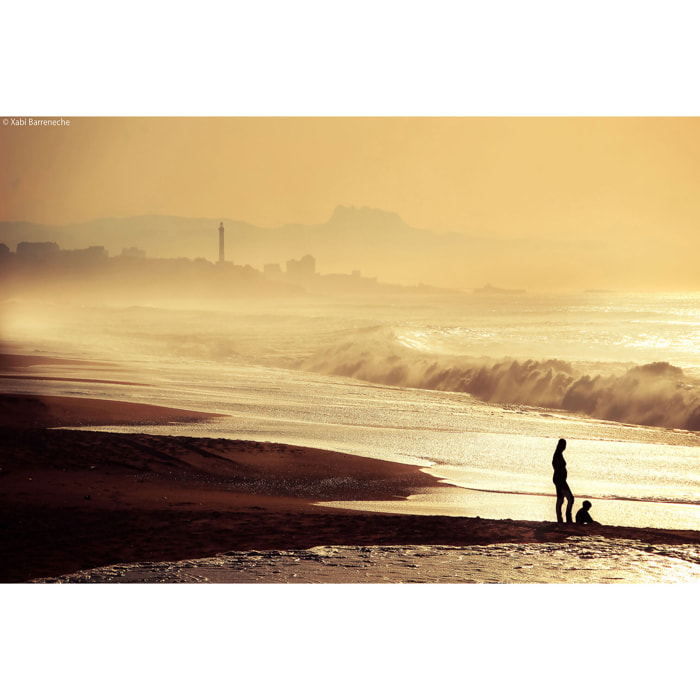 Tableau paysage ocean plage anglet  Tableau alu Dibond