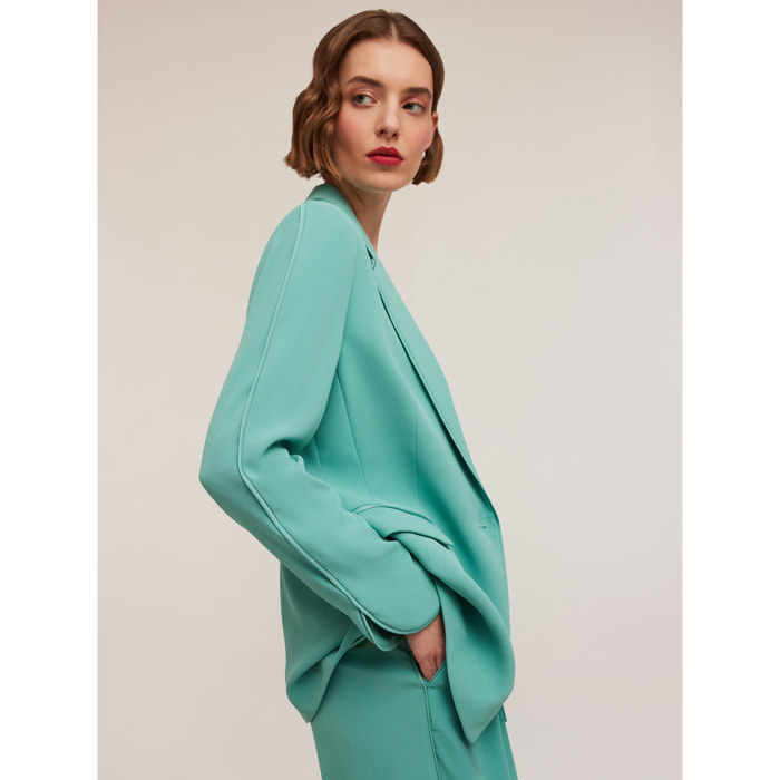 Motivi - Americana de traje con ribetes a juego - Green Water