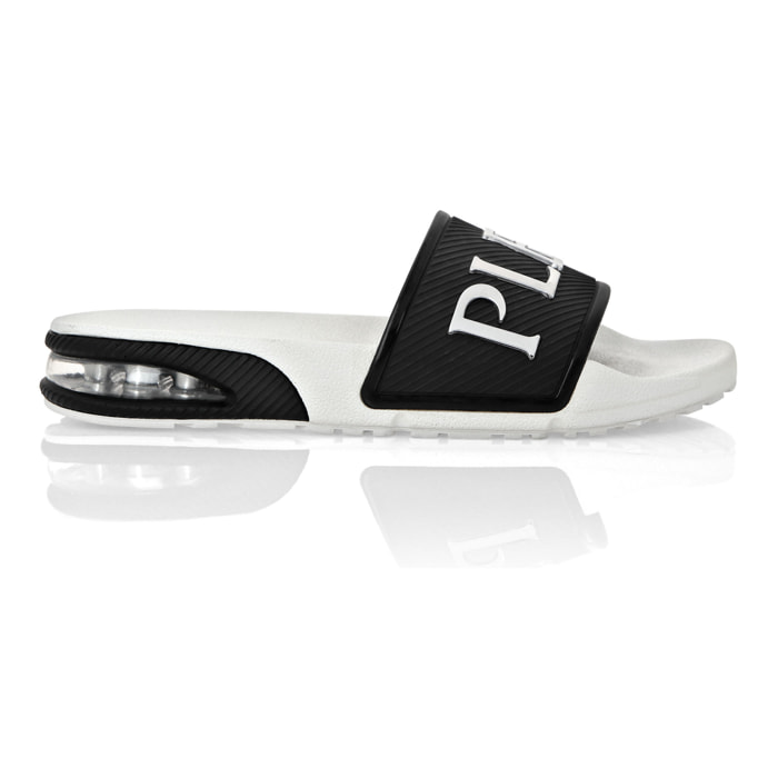 PLEIN SPORT Sandalias planas de goma