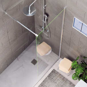 Paroi de douche Royal Chrome 80cm