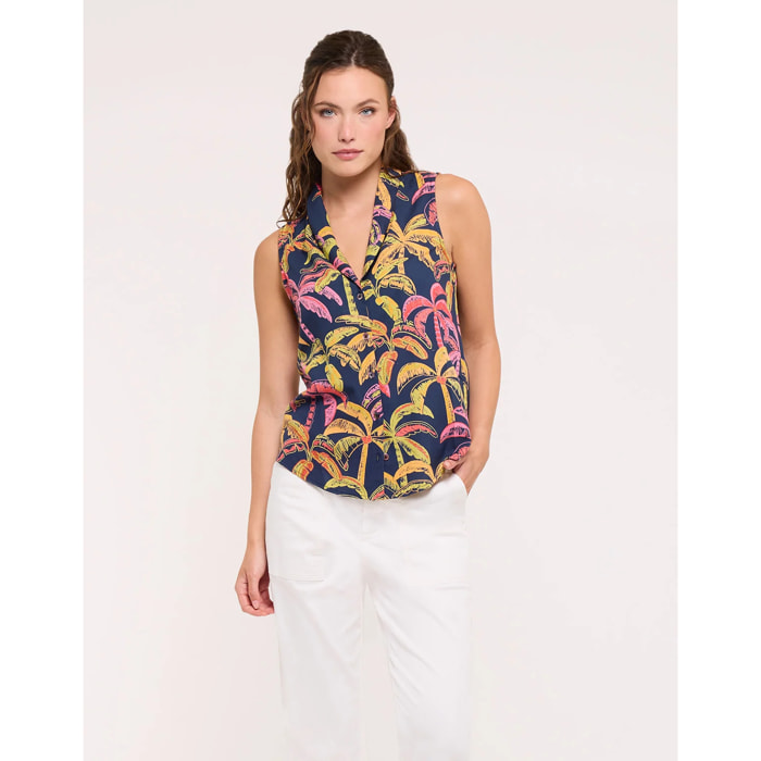 Blusa Sin Mangas Azul Marino - Celestial