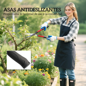 Juego de Herramientas para Jardín de 3 Piezas Juego de Herramientas Jardinería con Tijeras de Jardín Cortarramas Tijeras de Podar y Mangos de Goma Antideslizantes Ligera Para Podar Plantas