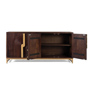 Aparador de Madera de Mango Estilo Rústico Moderno