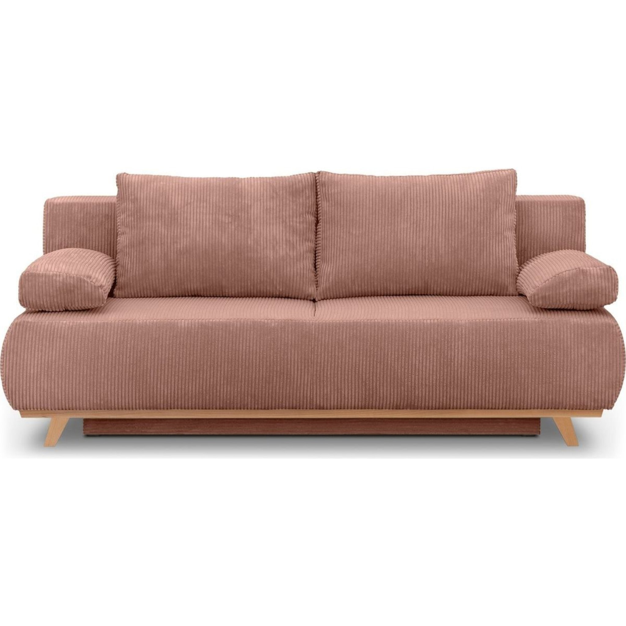 Canapé convertible 3 places en velours côtelé - LARIA