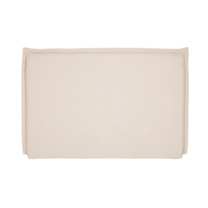 Tête de lit en tissu effet lin beige L160 cm PIA