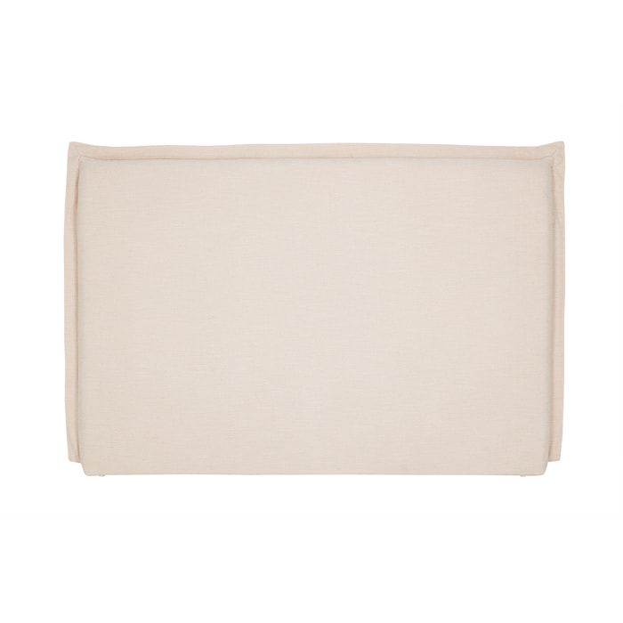 Tête de lit en tissu effet lin beige L160 cm PIA