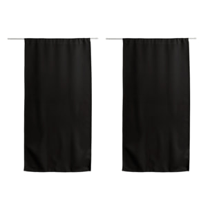 Petit rideau uni et occultant - Noir