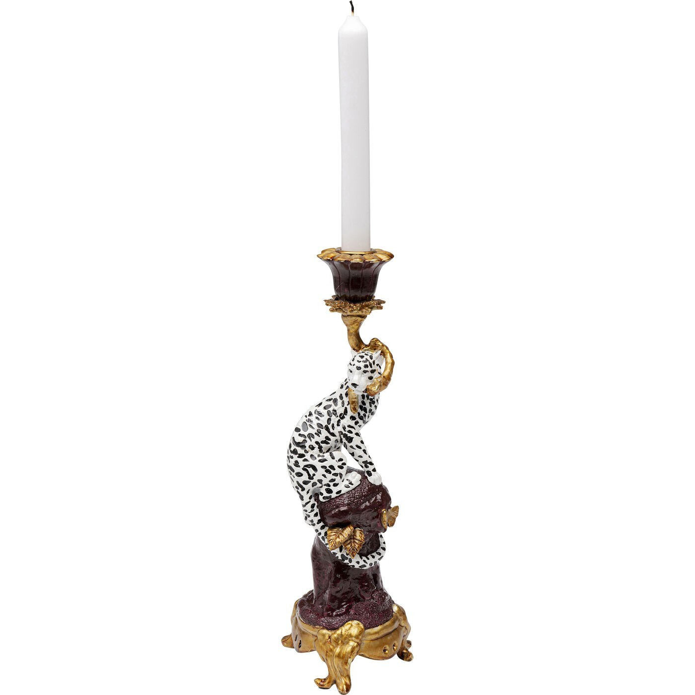 Bougeoir léopard 33cm Kare Design