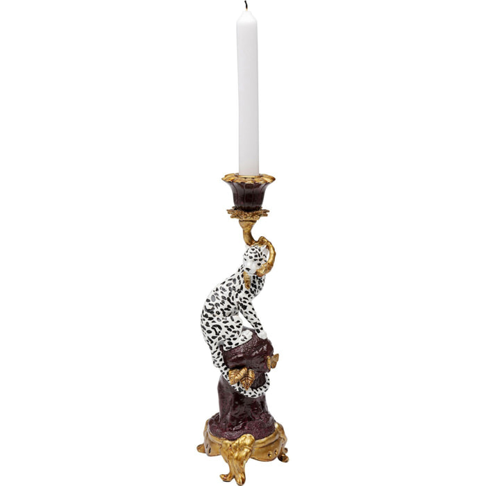 Bougeoir léopard 33cm Kare Design