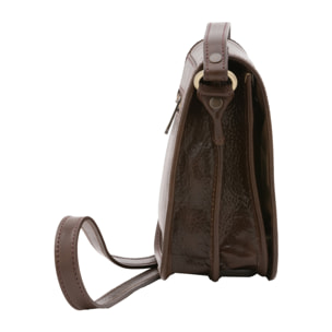 Borsa a tracolla  da uomo In Vera pelle Made in Italy 20x16,5x10 cm