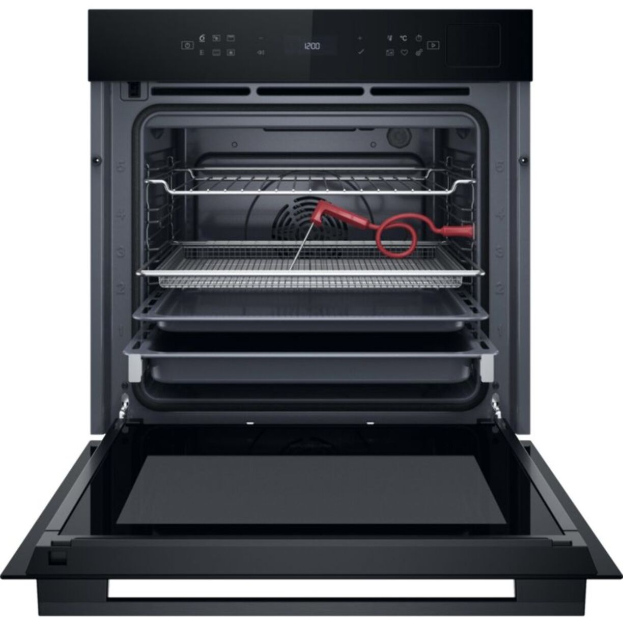 Four encastrable fonction vapeur WHIRLPOOL WOI7A8FPT1SBAF - Pyrolyse - Chaleur tournante - Combiné vapeur - Porte froide