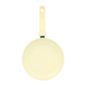 Poêle en revêtement céramique 24cm crème - tous feux COLORAMA