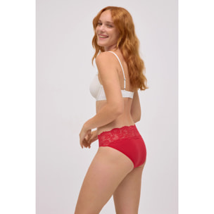 Slip midi in pizzo da donna