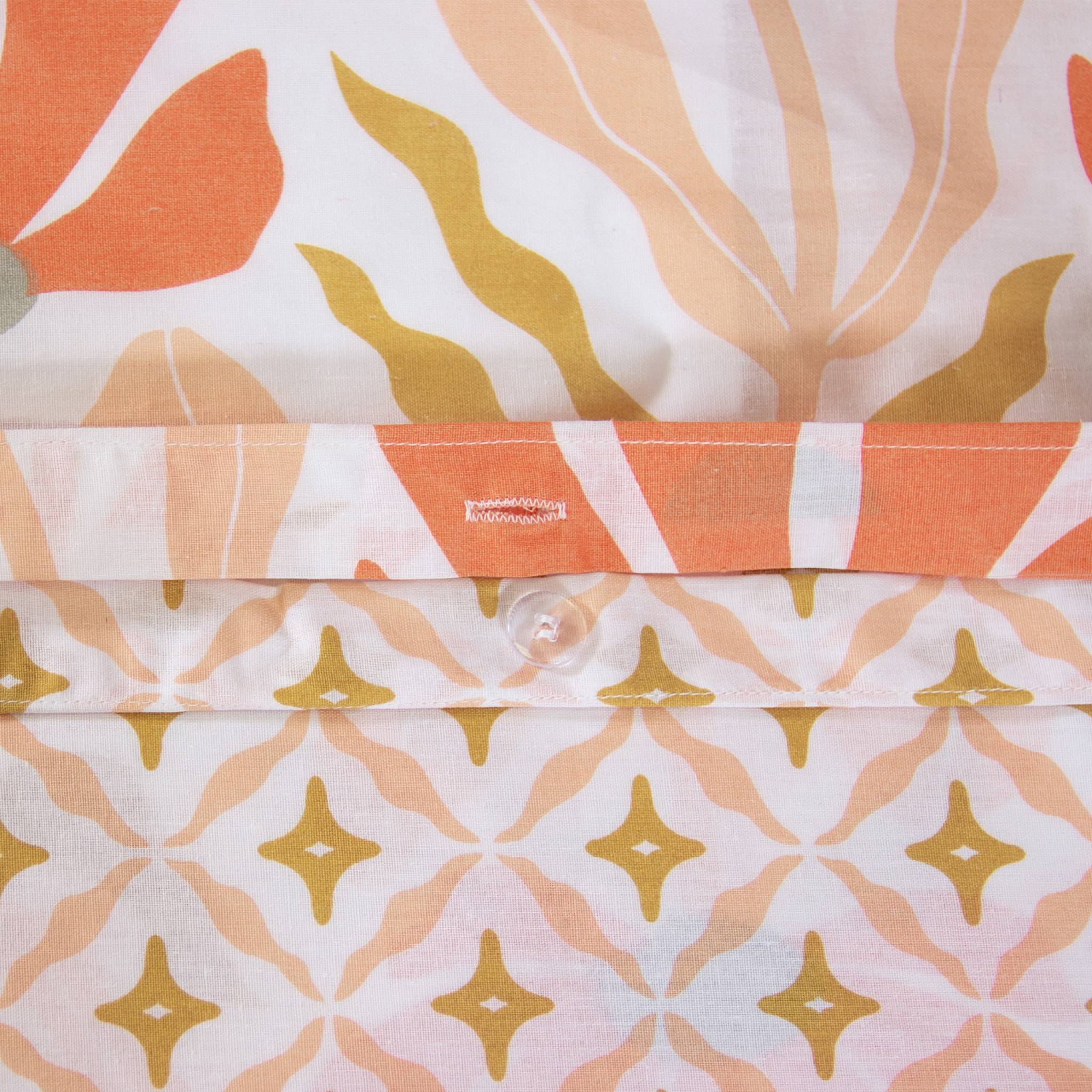 Parure de lit réversible imprimé floral 2 places 260 x 240cm - Solea