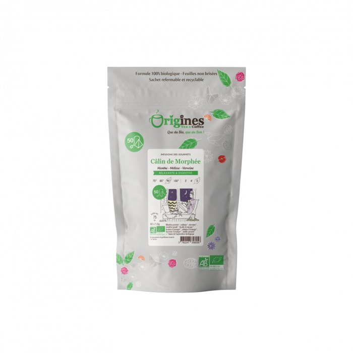 Câlin de Morphée - Infusion Bio - Infusettes 50x1,5g