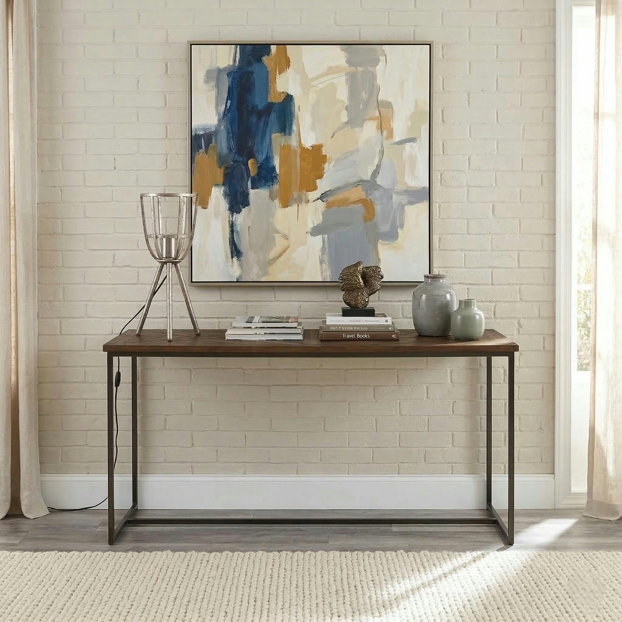 Console marqueterie 110 cm VARSOVIE