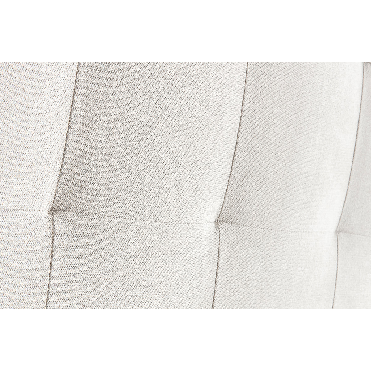 Tête de lit capitonnée en tissu beige clair naturel L140 cm HALCIONA