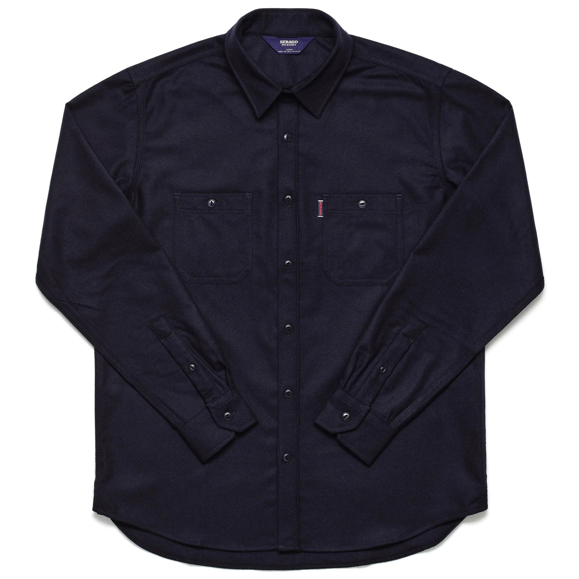 Camicie Sebago Uomo Blu SHEETBEND FELT