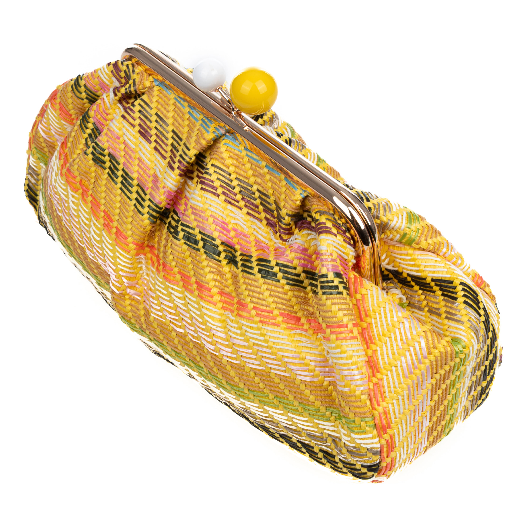 Boesio Bolso bandolera Mujer. Fabricado en rafia sintética entrelazada.
