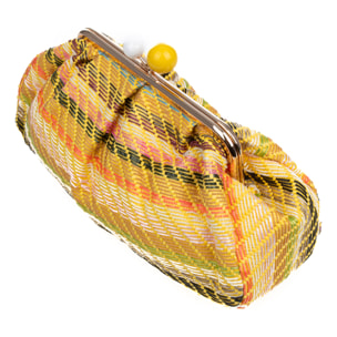 Boesio Bolso bandolera Mujer. Fabricado en rafia sintética entrelazada.