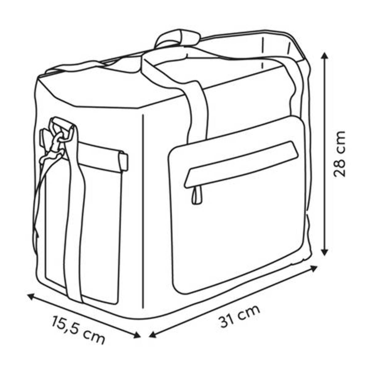 Sac repas isotherme 12,5L beige