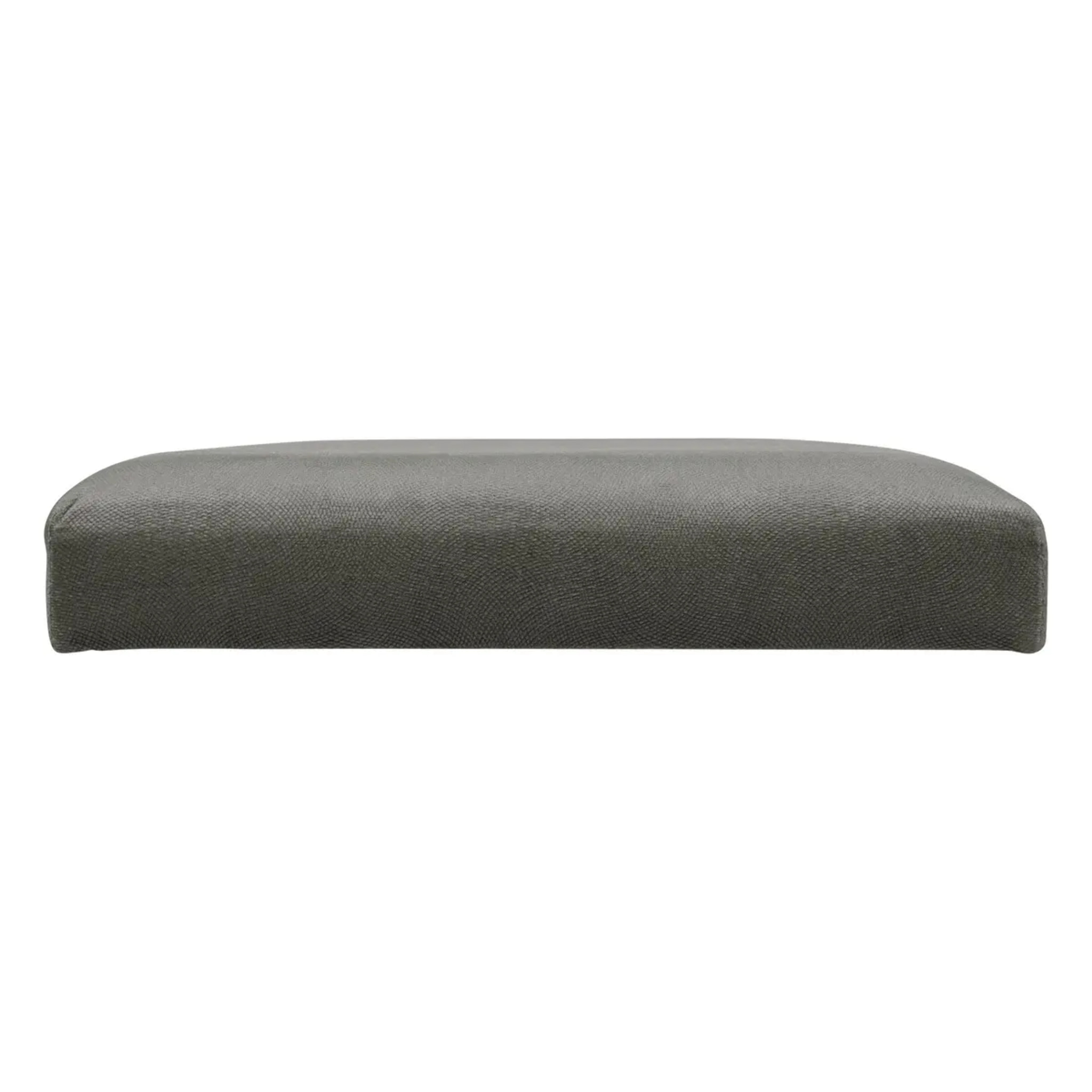 Pouf pliant double "Lilou" en velours 76x38cm gris