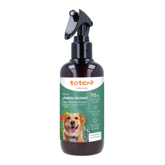 Spray natural repelente para perros Totem Naturals 250 ml