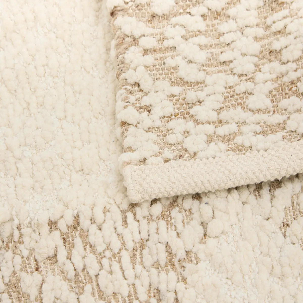 Tapis Ameya rectangulaire 60x90cm beige