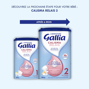 3 Boîtes de Lait en poudre Calisma Relais 1er âge (3x830g) - Gallia de 0 à 6 Mois