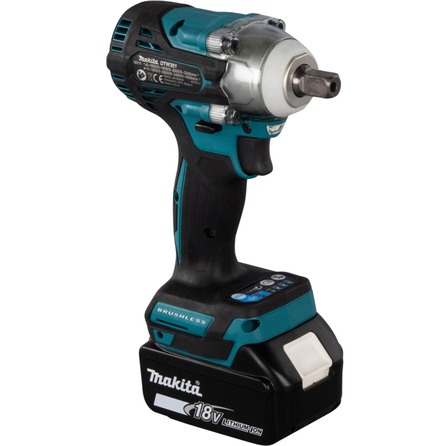 Boulonneuse à chocs 18 V LXT 330 Nm MAKITA - avec 2 batteries 5Ah - chargeur - MAKPAC - DTW301RTJ