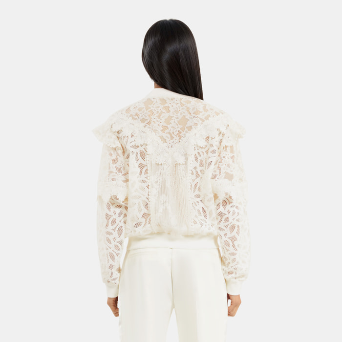 Veste à volants en dentelle