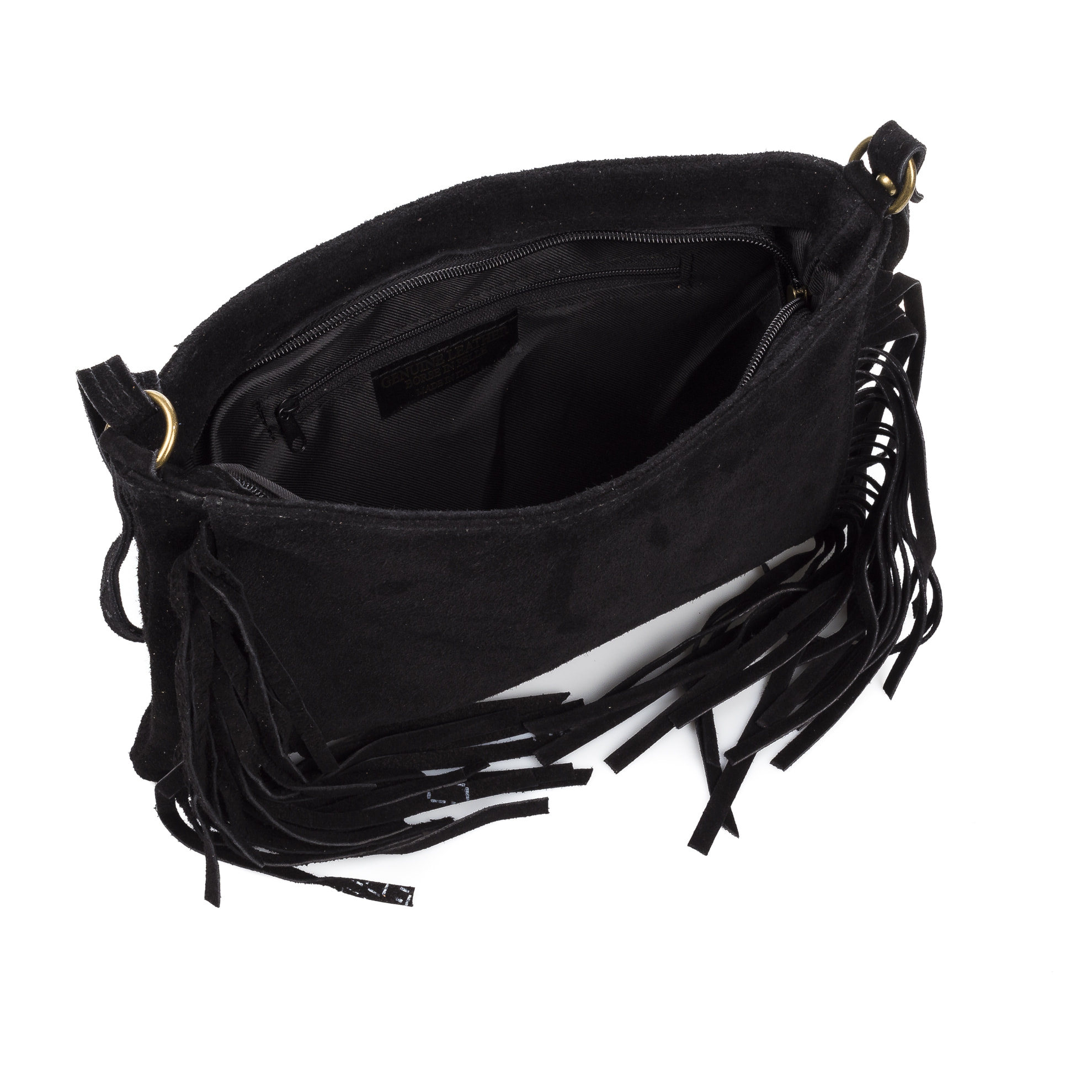 Altare borsa a tracolla donna. Vera pelle scamosciata.