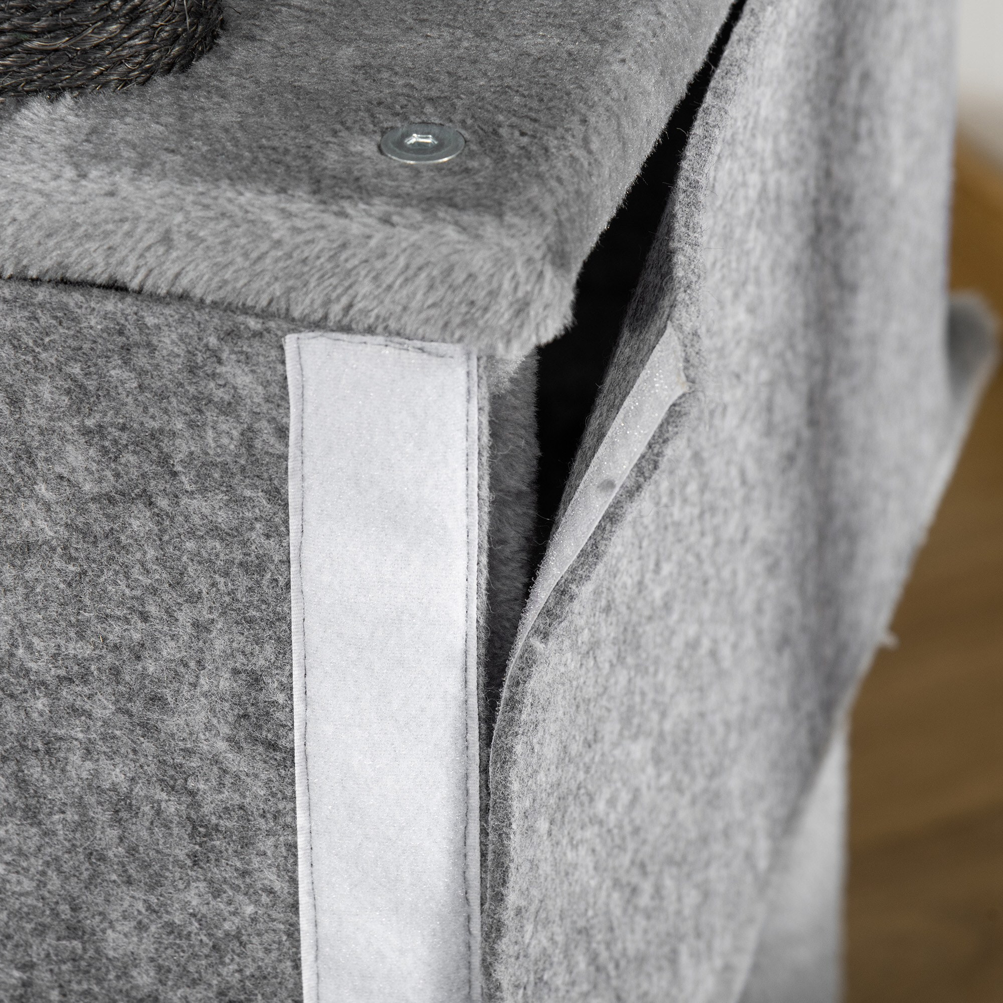 árbol Rascador para Gatos 48x48x107 cm con Cueva de Fieltro Desmontable y Hamaca